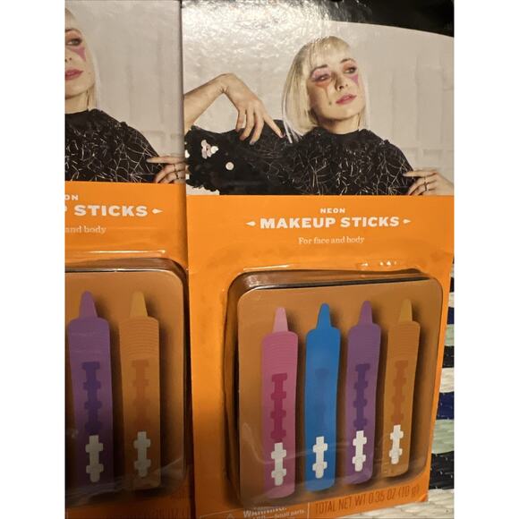 Hyde & Eek! Lot Of 5 (4) Makeup Sticks, Face & Body Paint Crayons (1) Neon Pink - Picture 2 of 5